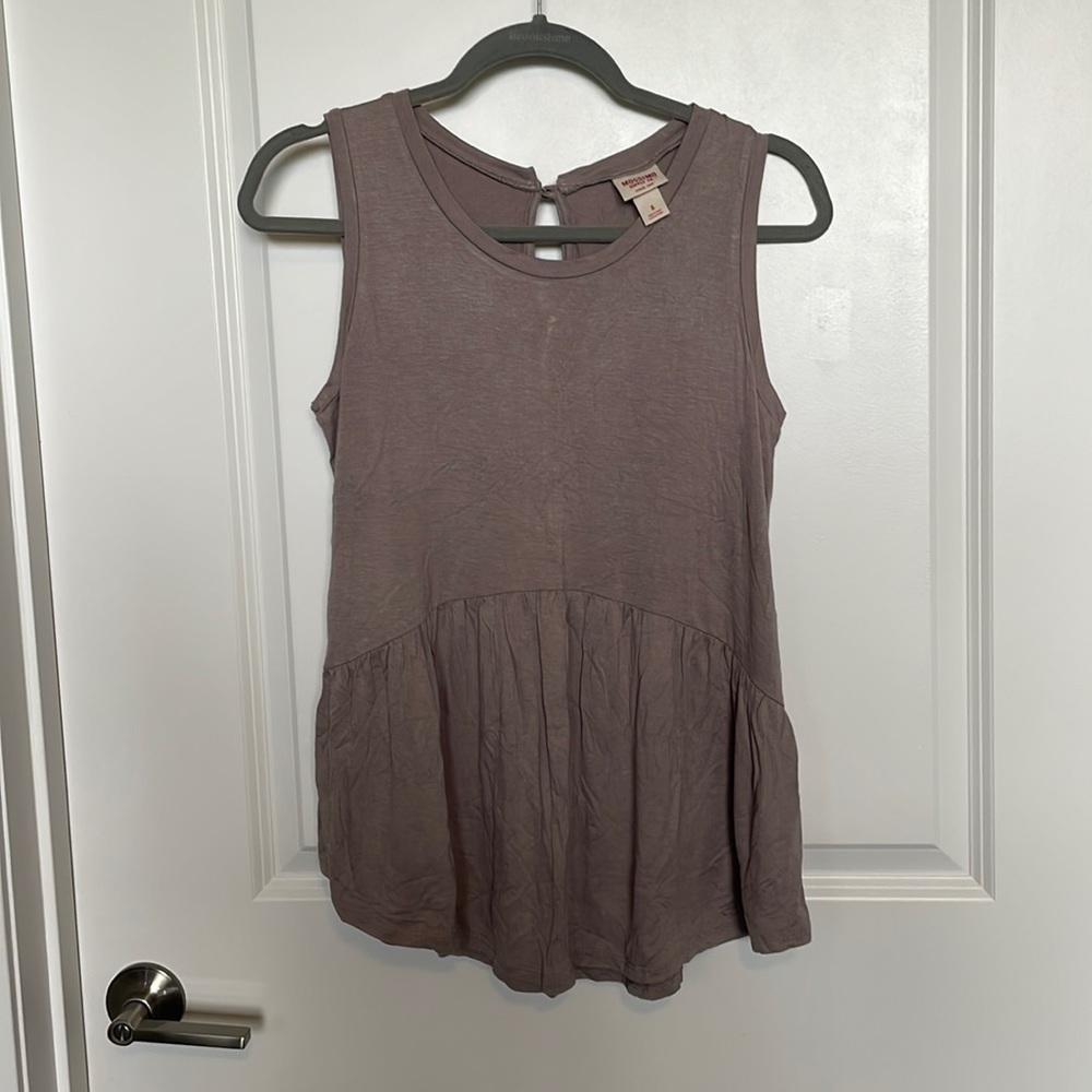 Light brown flowy shirt